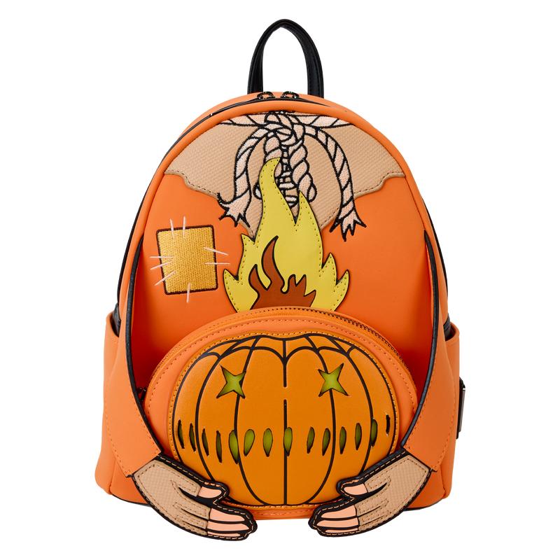 Loungefly Trick or Treat Flaming Head Backpack