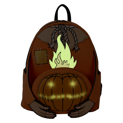 Loungefly Trick or Treat Flaming Head Backpack