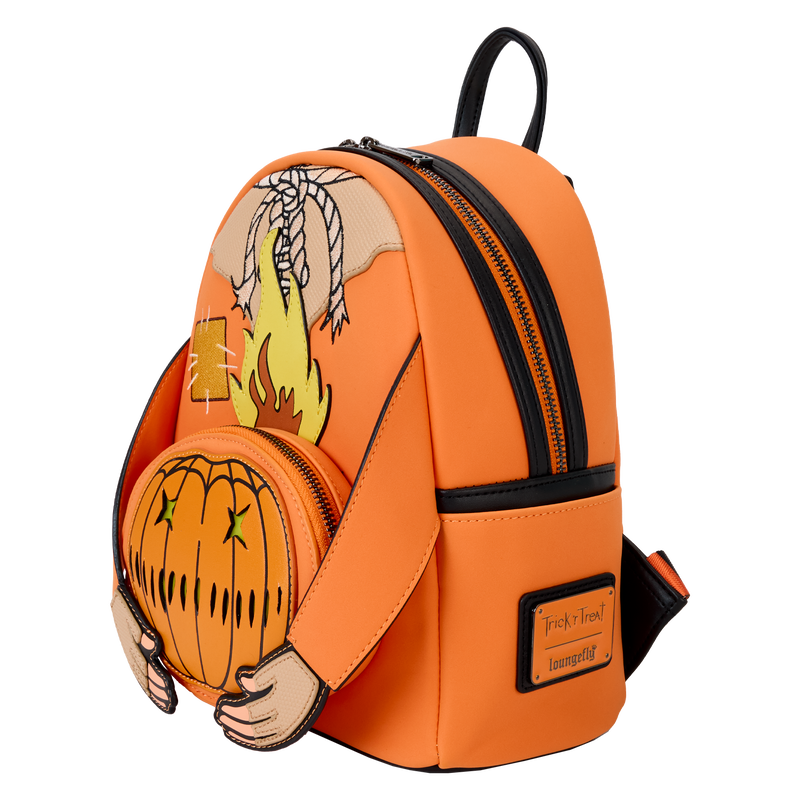 Loungefly Trick or Treat Flaming Head Backpack