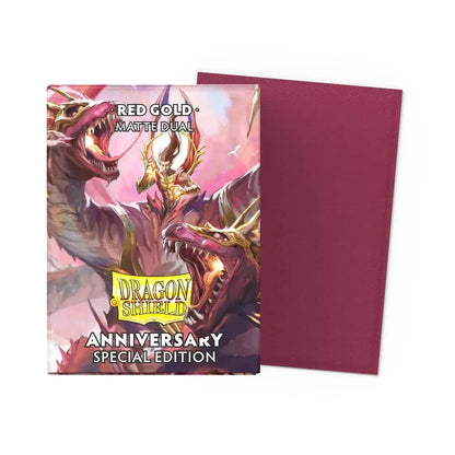 Dragon Shield Anniversary Special Edition Red/Gold Dual Matte Sleeves